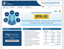 Tablet Screenshot of bankmayapada.com